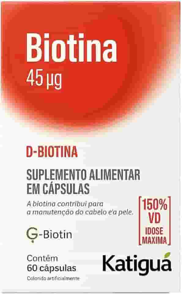 Biotina Dose Máxima 600mg - Vitamina B7 Original - Suplemento Cabelos e Unhas
