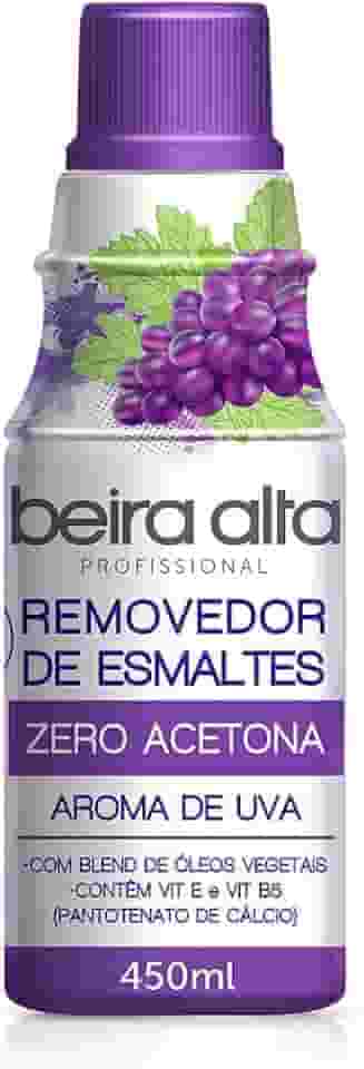 Beira Alta Removedor De Esmaltes Zero Acetona Aroma Uva 450Ml Médio