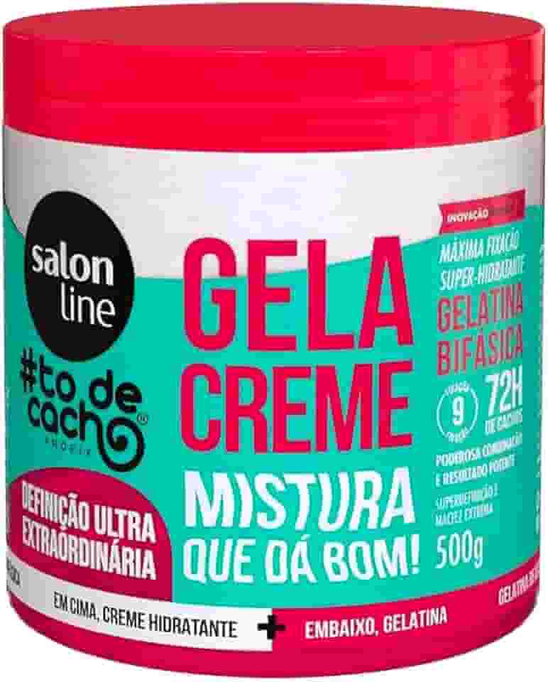 Salon Line, Gel&Creme, #todecacho, Definição Ultra Extraordinária, Vegana - Para Cabelos Ondulados, Cacheados e Crespos