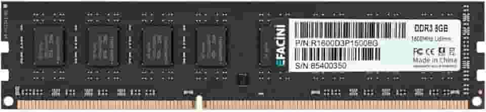 Memória RAM Udimm eFacini 8GB 1600MHz DDR3