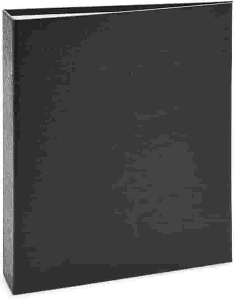 Álbum de fotos Ical, encadernação tradicional, para 200 fotos 10x15cm - envelope plástico transparente - linha Cores - modelo preto texturizado - 164