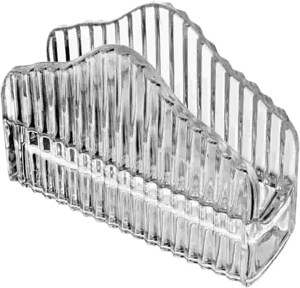 WOLFF - Porta Guardanapos de Cristal Imperatriz 13,5cm x 4,5cm x 10cm