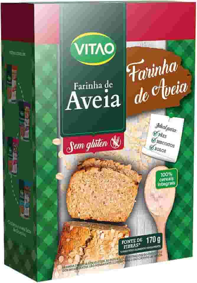 Farinha de Aveia sem Glúten, Branco, Vitao, 170 G