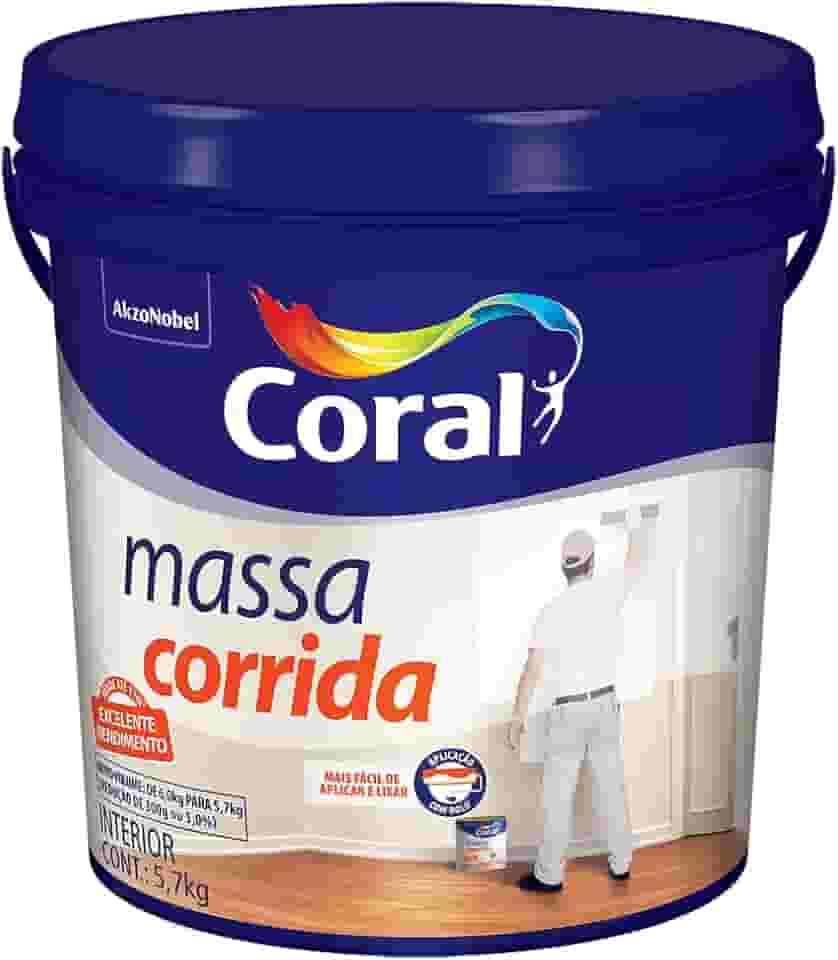 MASSA CORRIDA BRANCO 5,7KG - CORAL