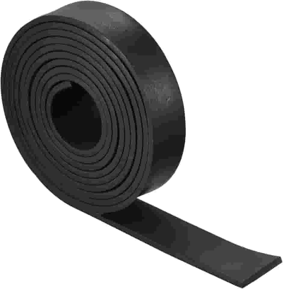 Tiras de folha de espuma de borracha EPDM 1,9 cm L x 299,7 cm C, rolos de folha de borracha de neoprene para junta DIY, enchimento de vedação, tapete de redução de vibração