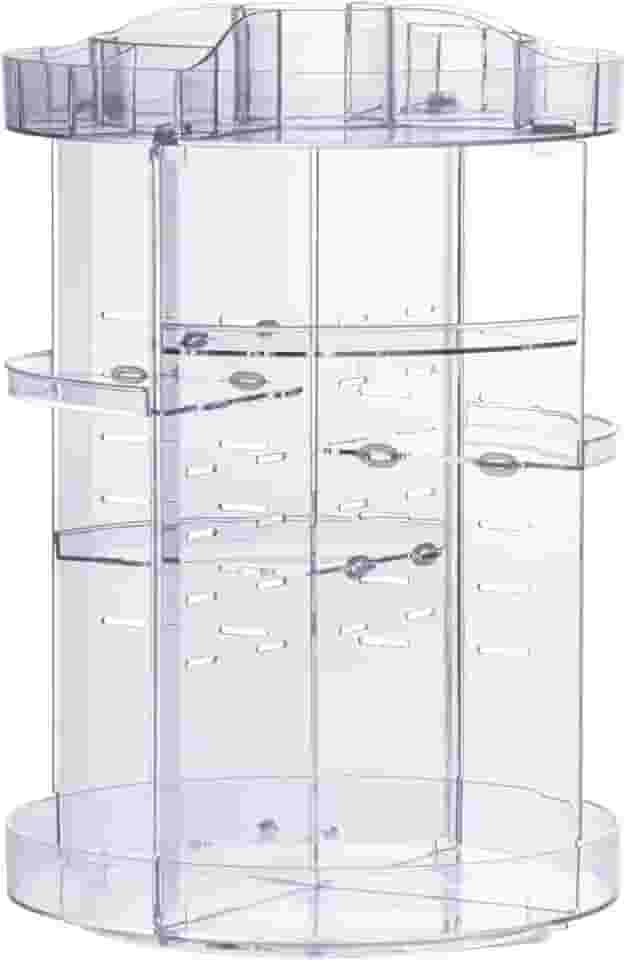 Paramount Plásticos Organizador Para Maquiagem, Redonda, 22,5x33 cm, Giratória