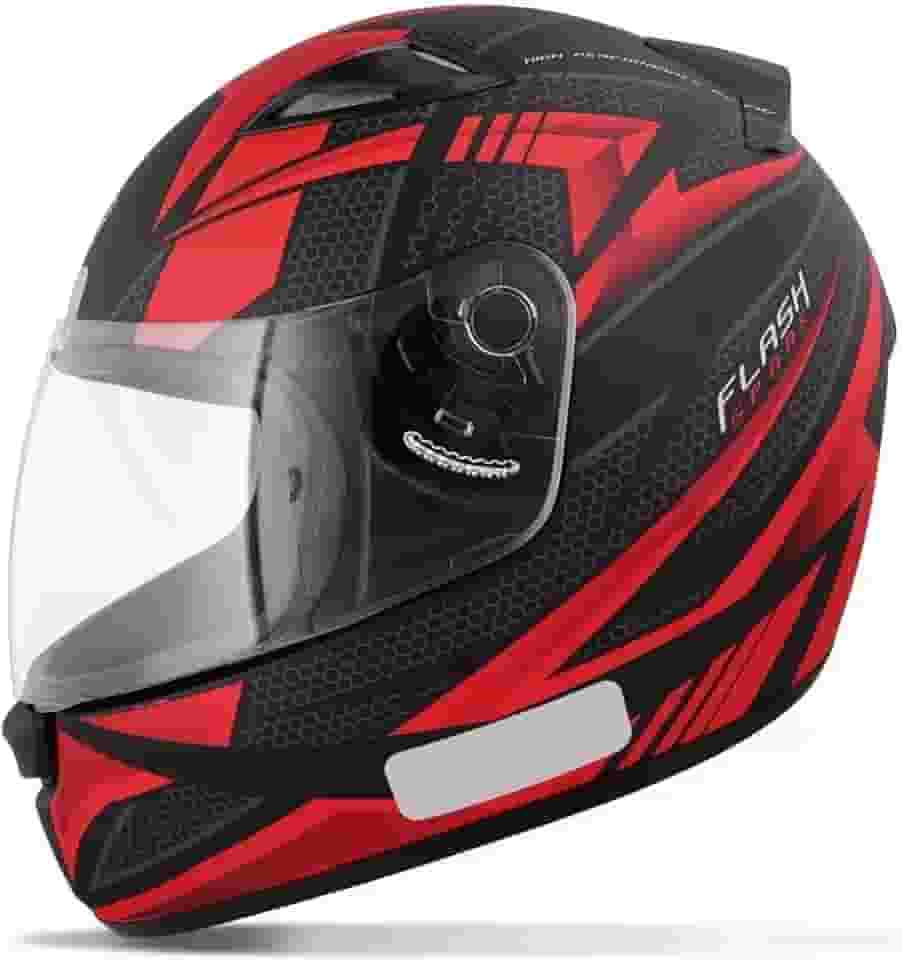 Capacete EBF Capacetes New Spark Flash 60/Preto Fosco/Vermelho