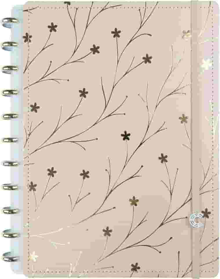 Caderno Inteligente, Grande, Miss Floral By Giulia Benite, 215x280 mm, 80 Folhas