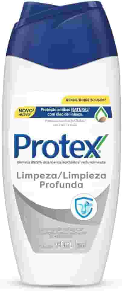 Protex Sabonete Líquido Antibacteriano para Corpo Limpeza Profunda Original 250ml