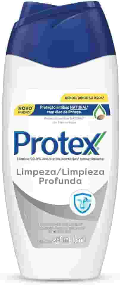 Protex Sabonete Líquido Antibacteriano para Corpo Limpeza Profunda Original 250ml