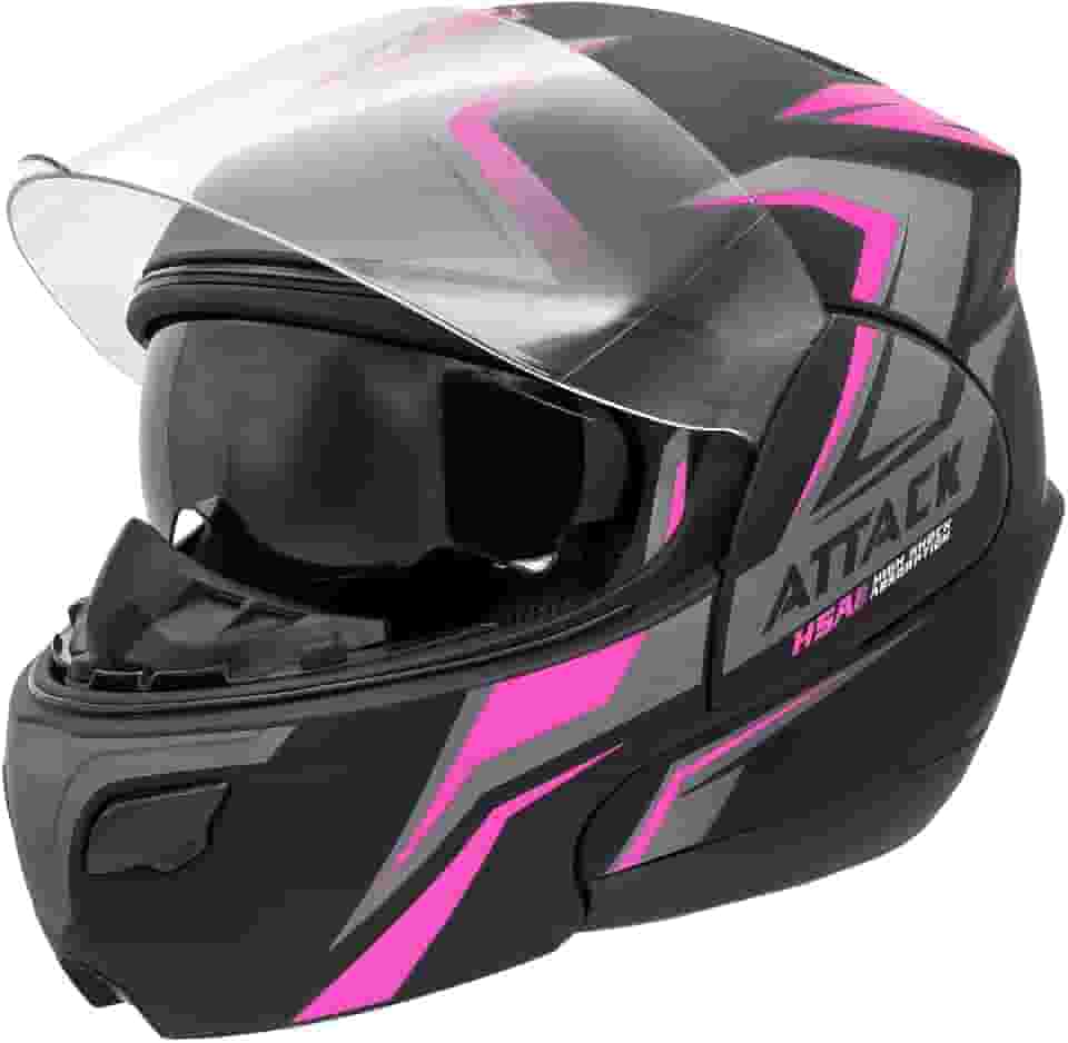 CAPACETE ESCAMOTEÁVEL PRO TORK ATTACK HSA ROSA TAM. 56