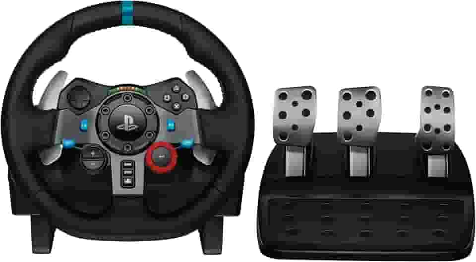 Volante e Pedais Logitech G29 Driving Force com Force Feedback para PS5, PS4, PS3 e PC