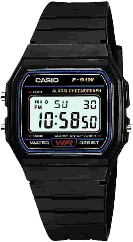 lógio De Pulso Casio Masculino Esportivo Digital F-91W-1DG