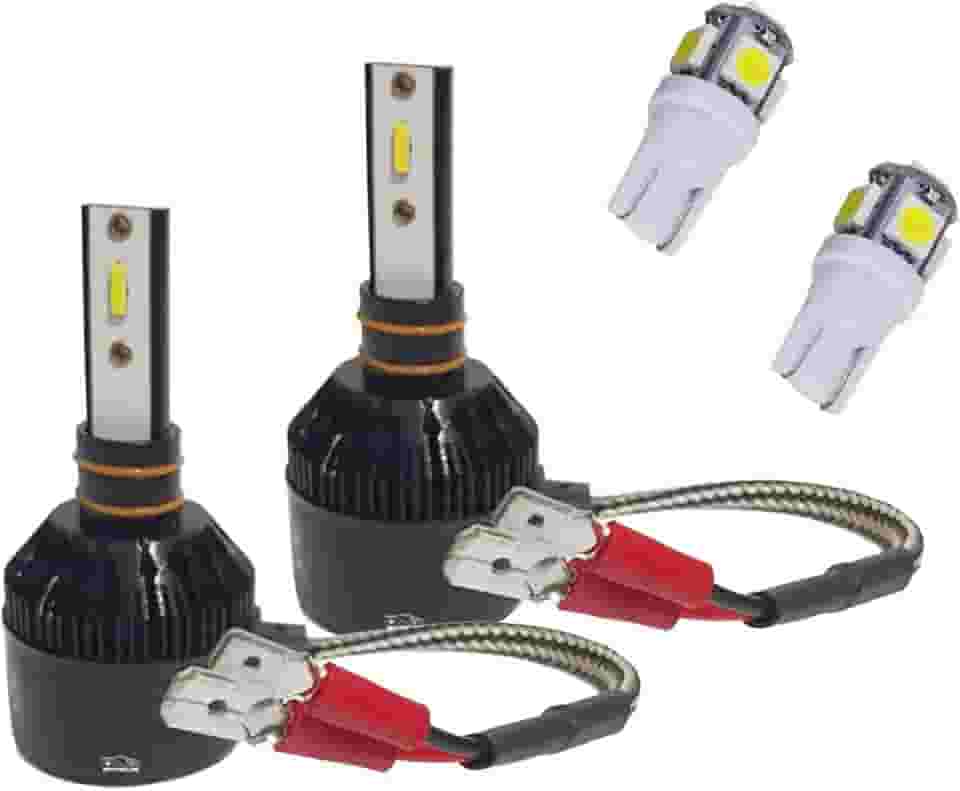 Kit Lâmpada Super Led H3 + T10 Led 6000K - Farol Auxiliares Milhas Neblinas