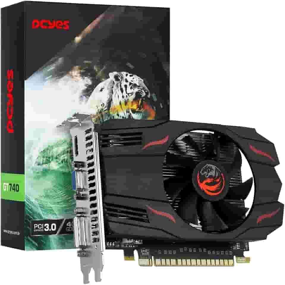 PLACA DE VIDEO NVIDIA GEFORCE GT 740 4GB GDDR5 128 BITS SINGLE FAN - PVGT7404GBR5128 – PCYES