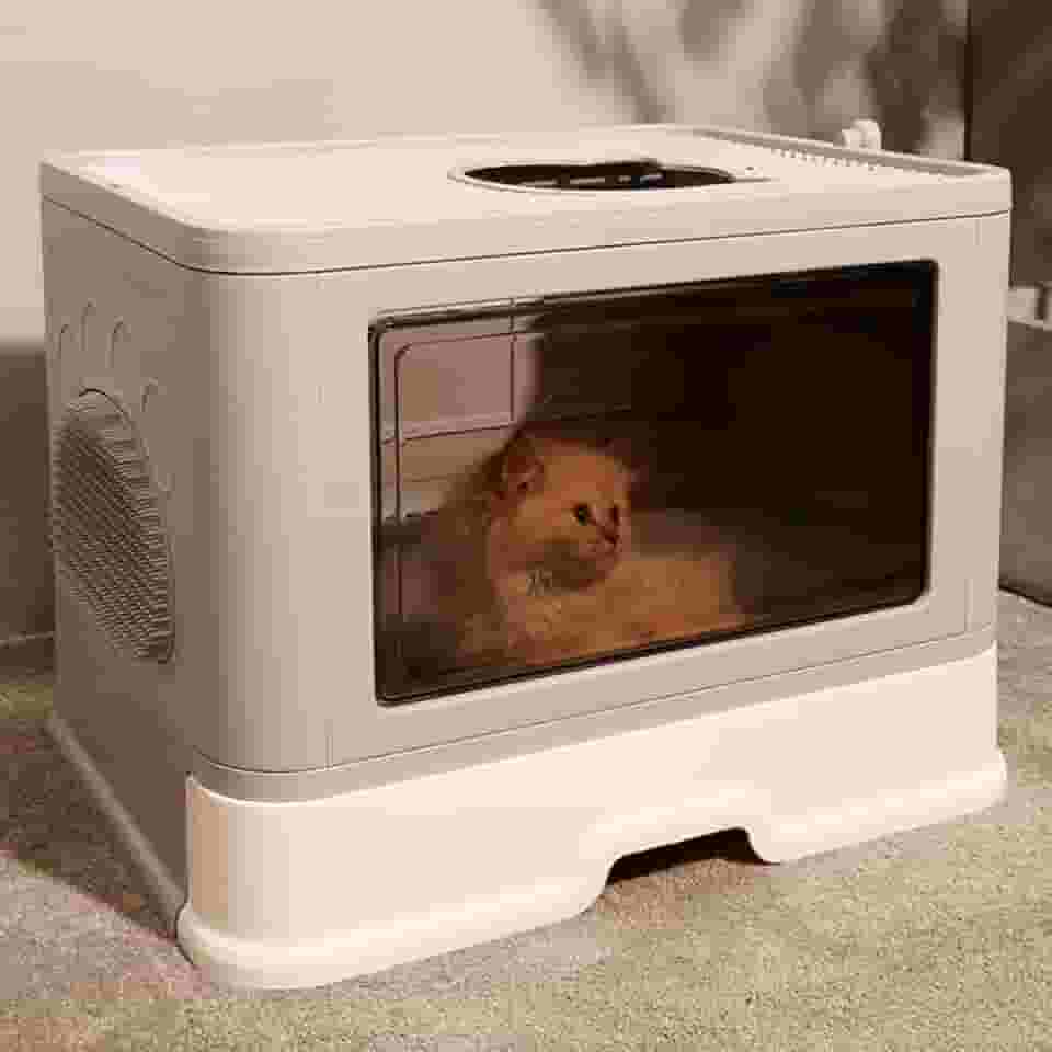 Banheiro Gato Caixa Areia Fechada Anti Odor MADOG CatBox Max MADOG