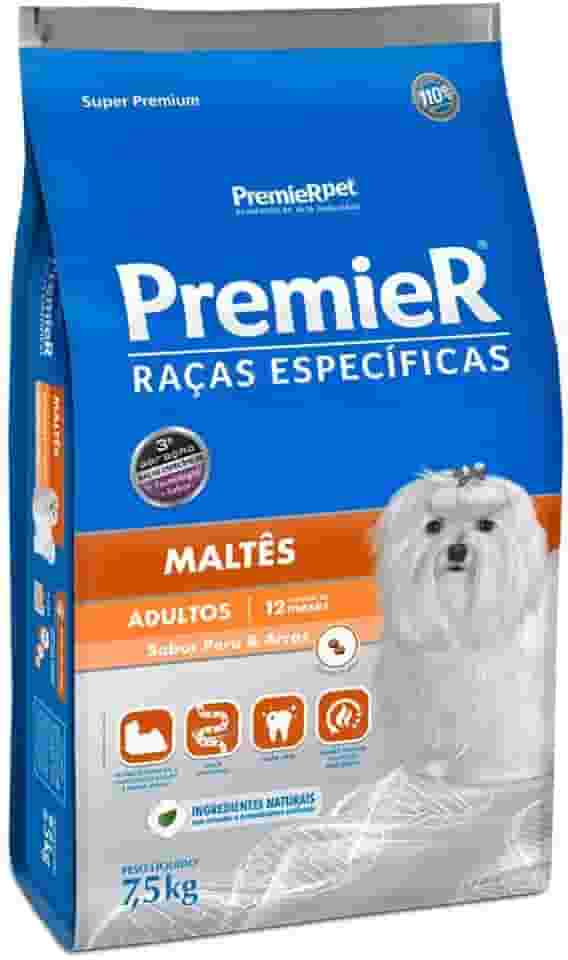 Ração Premier Raças Específicas Maltês para Cães Adultos - 7,5kg Premier Pet