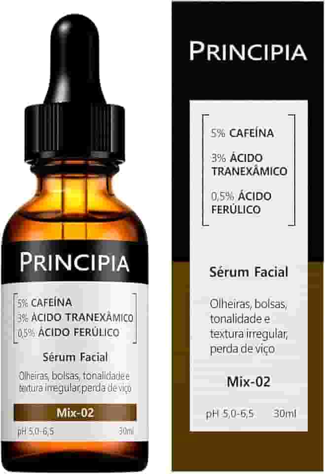 Sérum Principia Mix-02 (5% Cafeína + 3% Tranexâmico + Ferúlico)