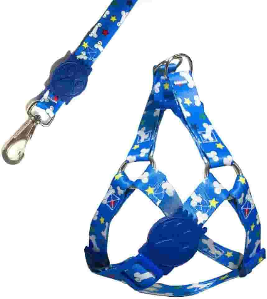 MY PET BRASIL Peitoral Para Cachorros Porte Pequeno Ajuste Fácil No Corpo Do Pet Ossinho Coleira Peitoral Regulável Confortável E Resistente