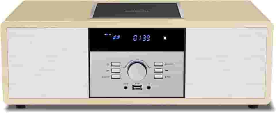 WIITHINK Sistema Estéreo Bluetooth Para Casa Com Cd Player, Sistema De Música Hi-Fi De Madeira Vintage Com Bluetooth, Rádio Fm, Entrada Aux E Usb, Controle Remoto, Rádio Compacto E Aparelho De Som