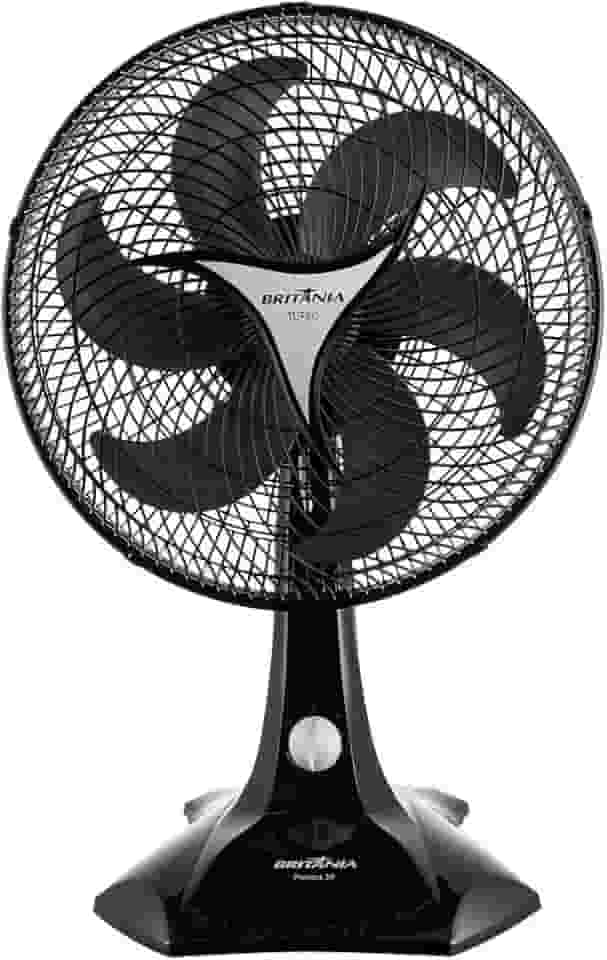Ventilador Britânia Protect 30, 127v, Preto, 3 velocidades, Hélice de 6 pás, Potência 55W