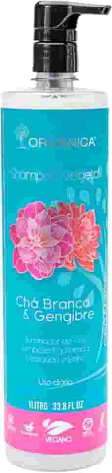 Organica Shampoo Vegetal Chá Branco E Gengibre 1000Ml