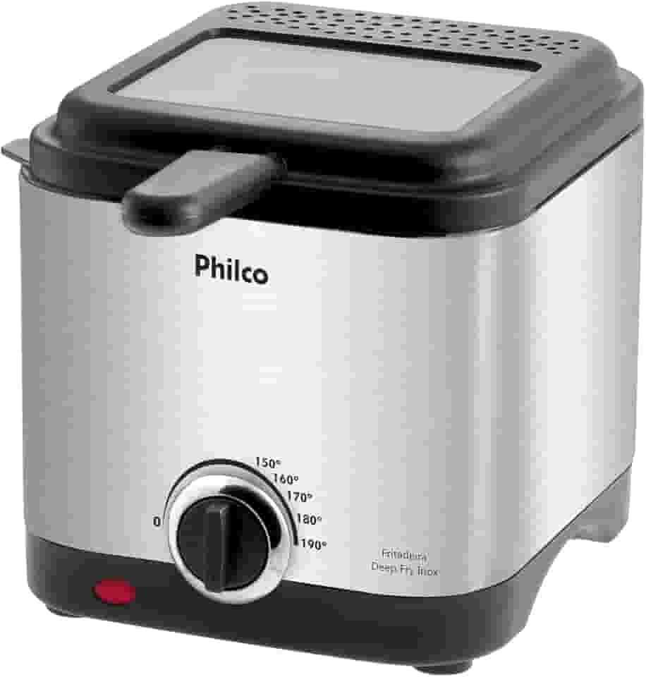 Fritadeira deep fry, Deep fry inox, 1.8L, Preto, 220v, Philco