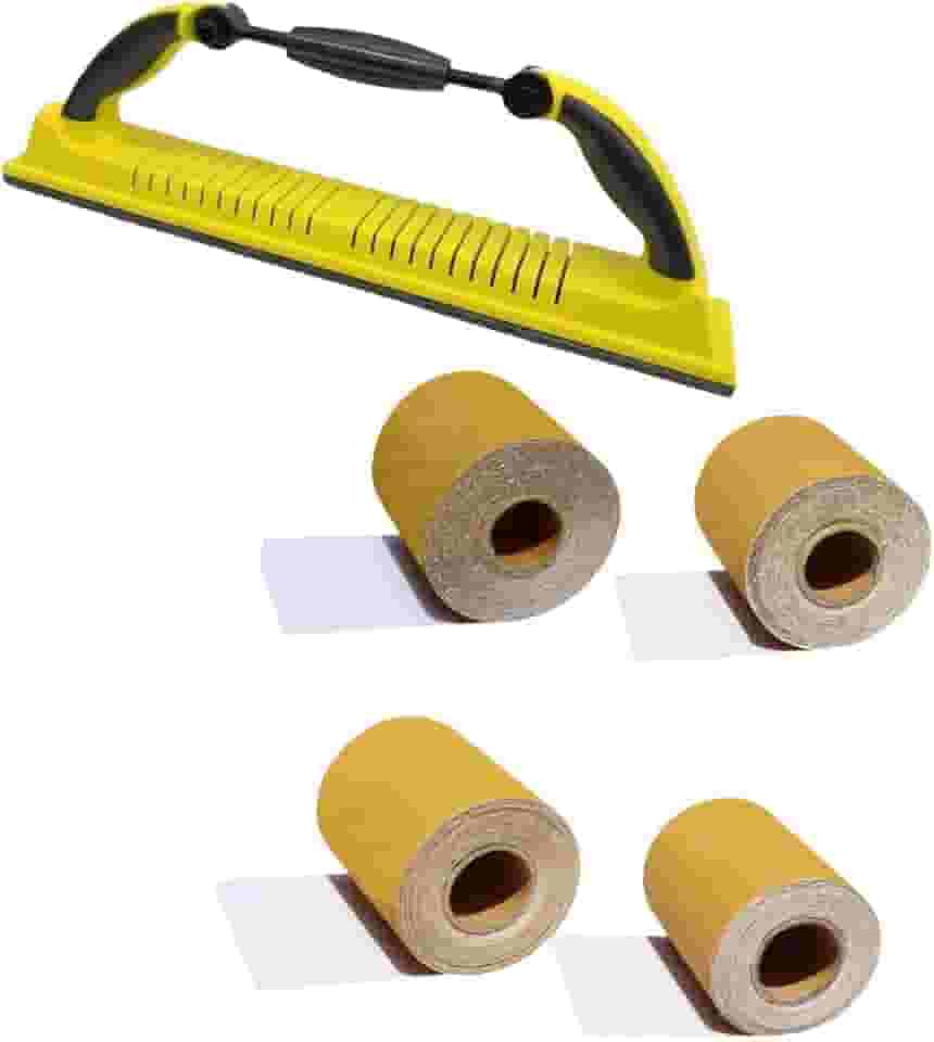 de lixa manual, lixadeira manual, kit de lixa contínua de rolo longo para marcenaria.