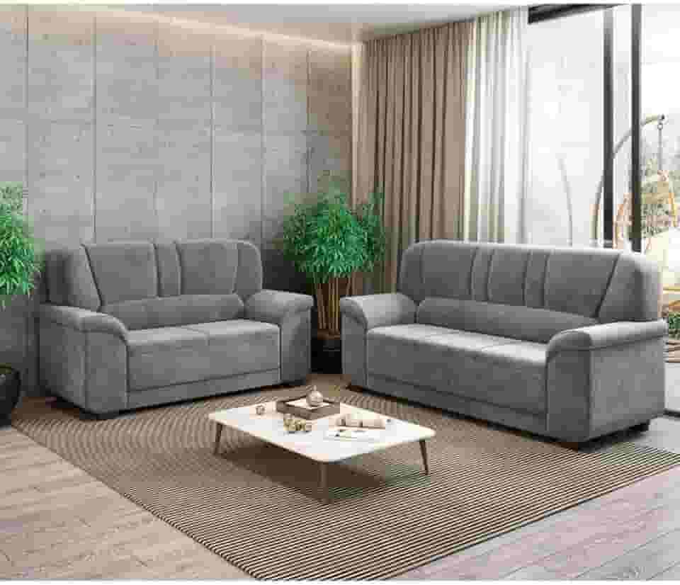 Conjunto Sofá 3 e 2 Lugares Paris Sued Flash
