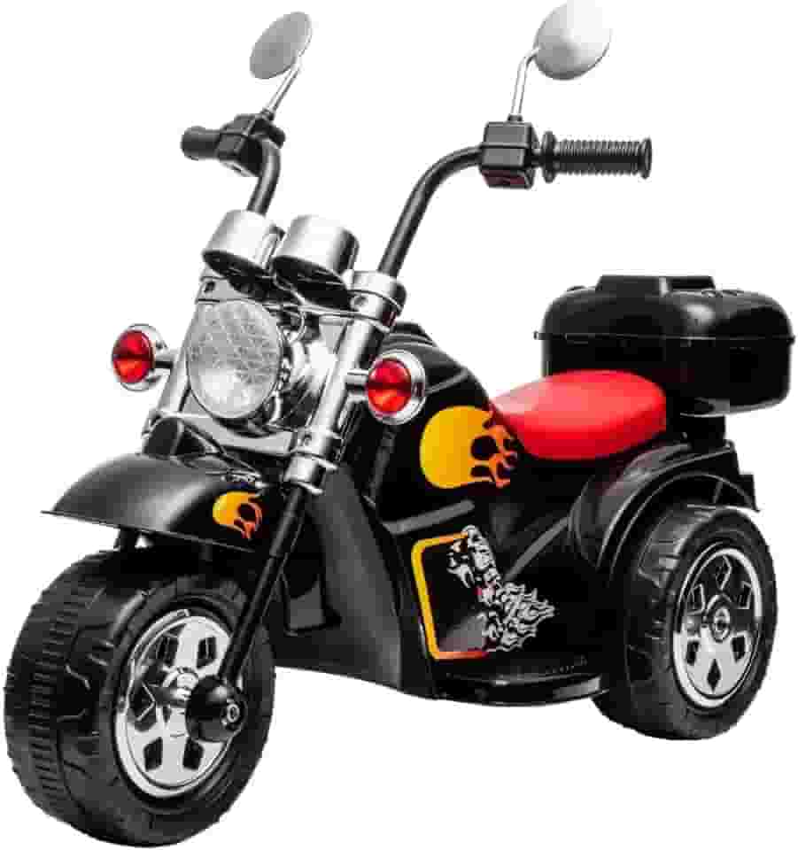 Zippy Toys, Brinquedo Mini Moto Elétrica Infantil Preto 6V