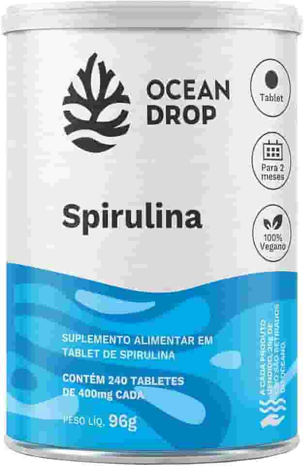 Spirulina Ocean Drop - 240 Tabletes de 400mg