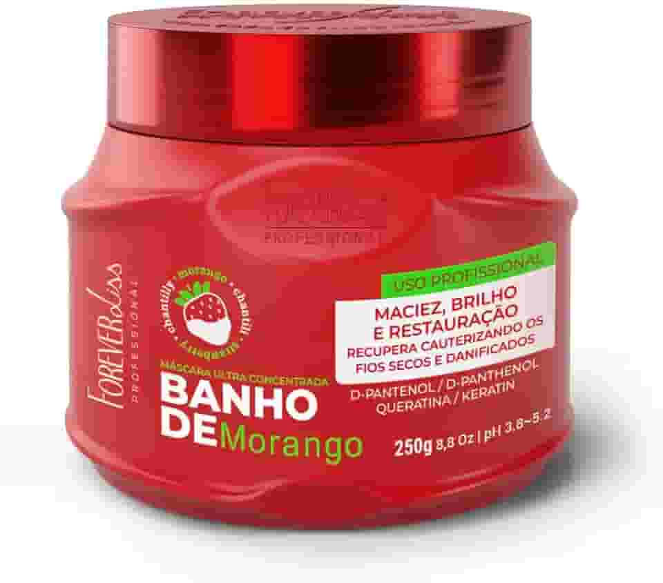 Forever Liss Máscara Banho De Verniz Morango 250G