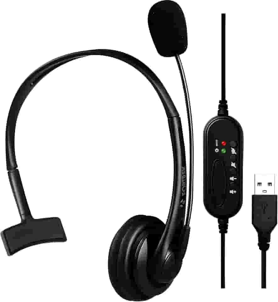 Headset Office FK731A USB Preto Fortrek