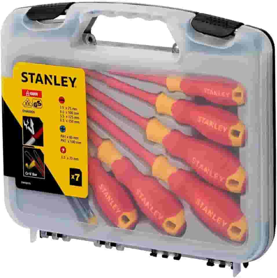 Stanley Jogo de Chaves de Fenda, Kit de Ferramentas Ideal para Caixa de Ferramentas, com Fenda Reta e Cruzada, Modelo STMT60175, 7 Peças