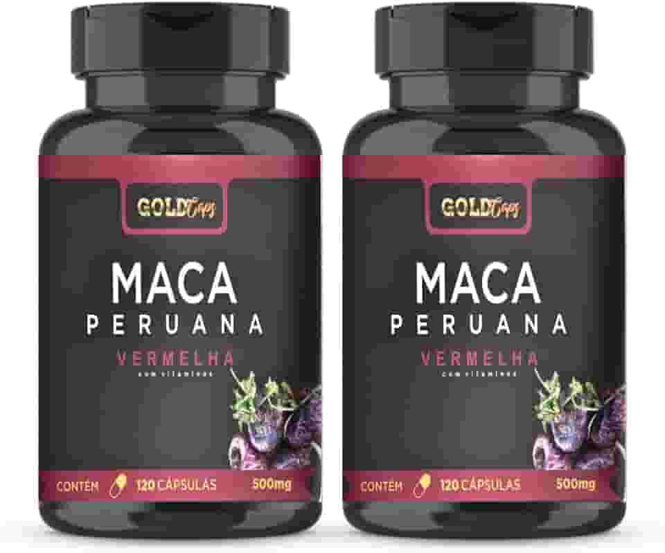 Maca Vermelha 120 Capsulas - Maca Peruana Vermelha 500mg - 2 Unidades