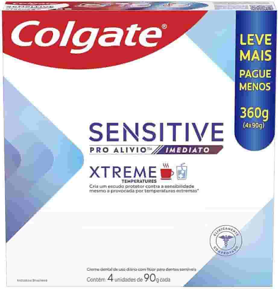 Colgate Creme dental Sensitive Pro Alívio Imediato Xtreme 4x90g Leve mais pague menos