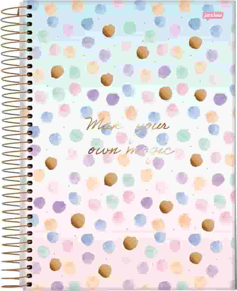 Caderno Espiral Univ CD 1 Matéria 80 Fls La Creme Make FSC - Jandaia