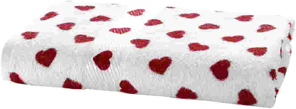 Toalha de Banho Prisma Dohler Felpudo Formosa Coração Vermelho