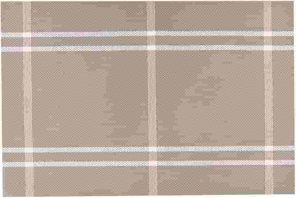 Mimo Style Lugar Americano Retangular Xadrez na Cor Bege 45x30cm para Mesa, Cozinha e Sala de Jantar - Ótimo para Churrasco, Festa e Feriados - Moderno Sofisticado Sustentável e Ecológico