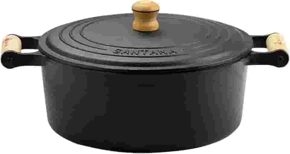 Panela Caçarola De Ferro Fundido e Cabo De Madeira 1.6l Ø 17.5 Nº 18 - Santana