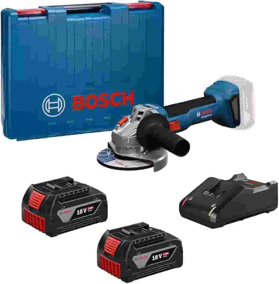 Bosch Esmerilhadeira a bateria Bosch GWS 18V-8, 11000rpm 2 baterias e maleta