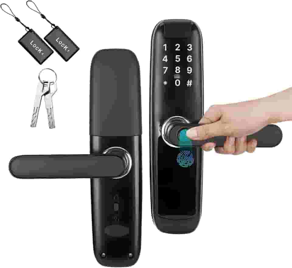 Fechadura Inteligente Digital Biométrica Reconhecimento de Impressões Digitais, Eletrônico Inteligente Biométrica Tuya App