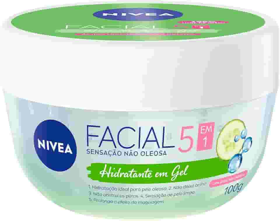 NIVEA Hidratante Facial em Gel Ultraleve 100g - Hidratação intensa por 48h sem sensação oleosa