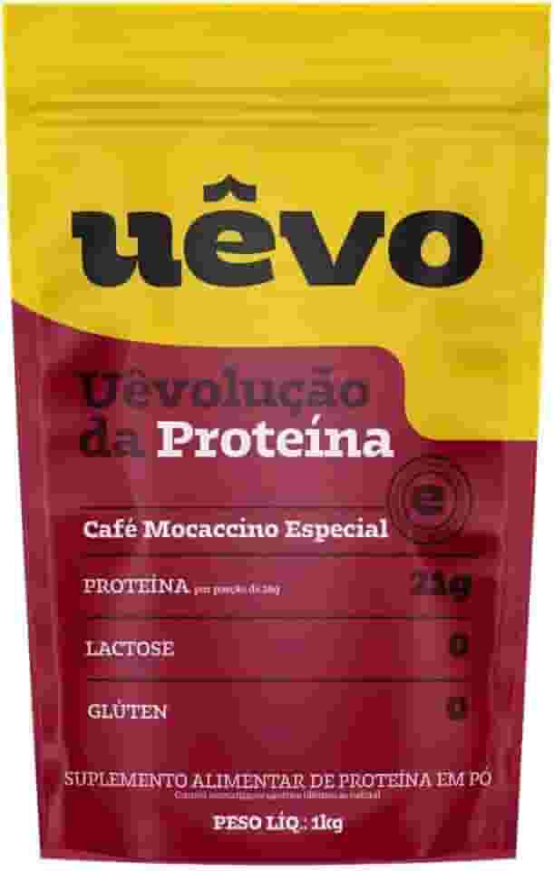 Albumina Refil 1kg Sabor Café Mocaccino Uêvo