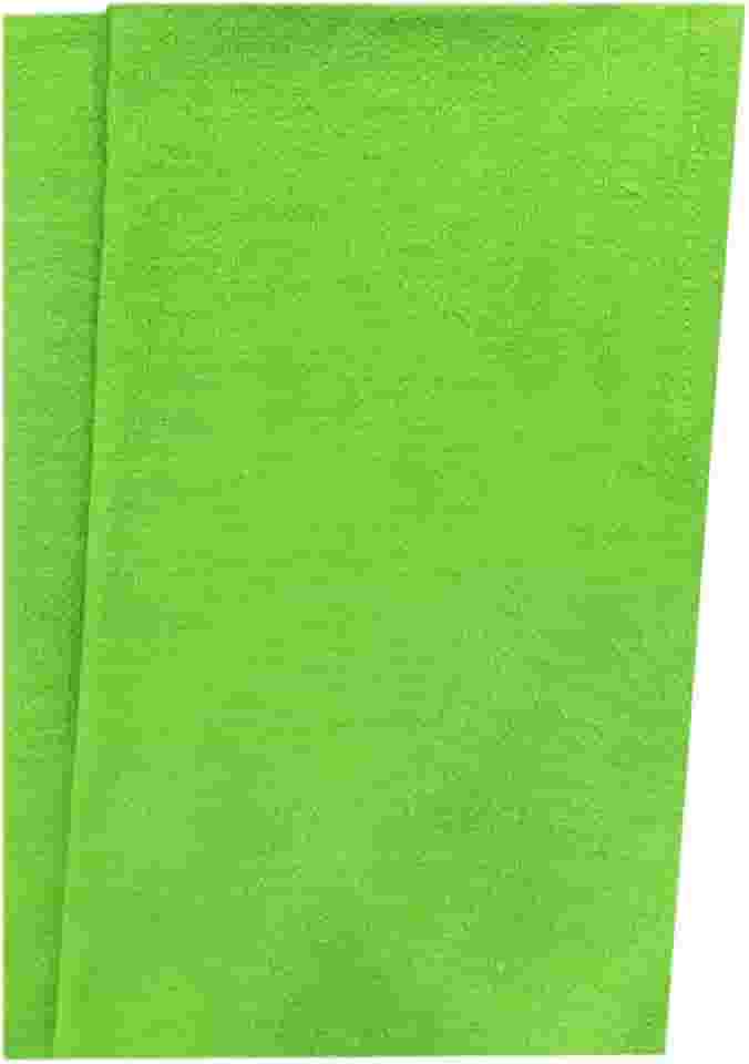 Kit 5 Panos de Prato 41cm x 68cm, 100% Algodão, Tecido Pé de Galinha, para Costura, Artesanato, Decoração (Verde)