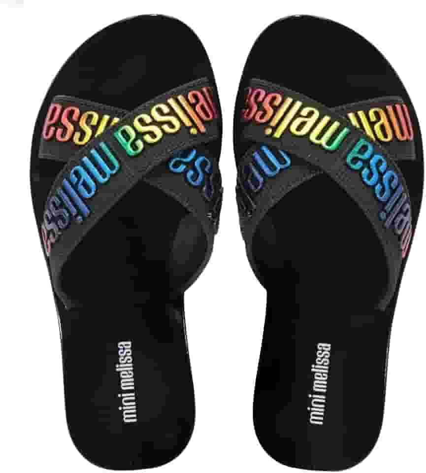 Mini Melissa M-Lover Slide Infantil Preto Verde 35968