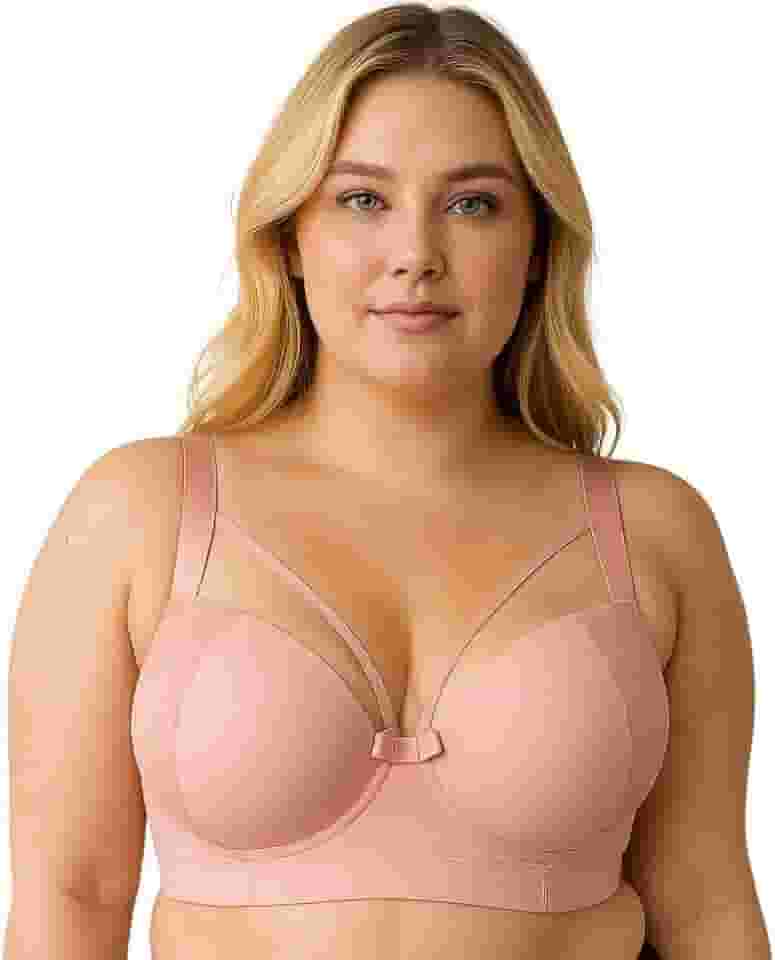 Sutiã Plus Size Bojão Tiras Terra e Mar Soutien Reforçado Strappy