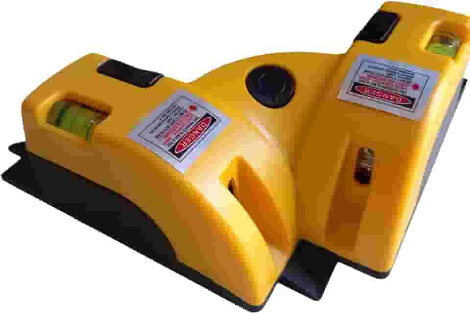 Nível Digital Laser 90°, 2 Linhas Horizontais, Alcance 10 Metros, 650nm, Precisão Marcação Azulejos, Pisos, Quadros, Portas, Janelas Profissional Marcenaria