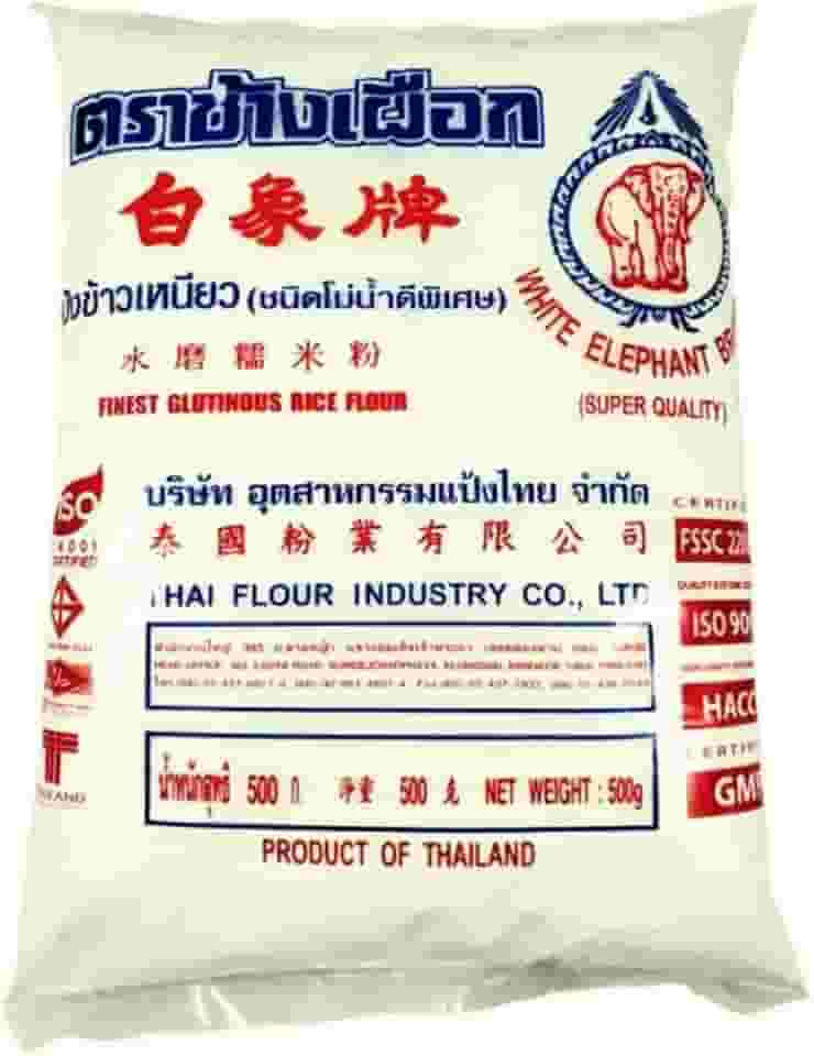 Farinha de Arroz Moti em Pó 500G Thai Flour