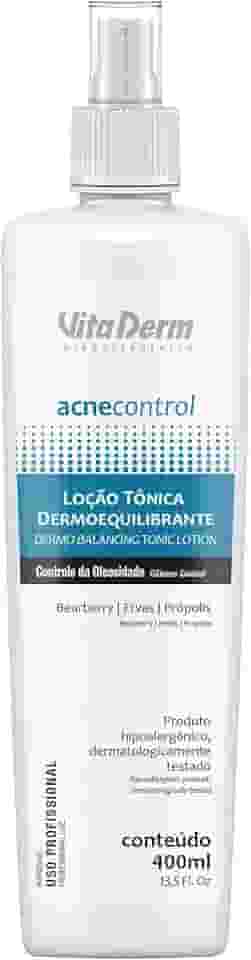 Vitaderm Loção Tônica Dermoequilibrante Acne Control 400Ml